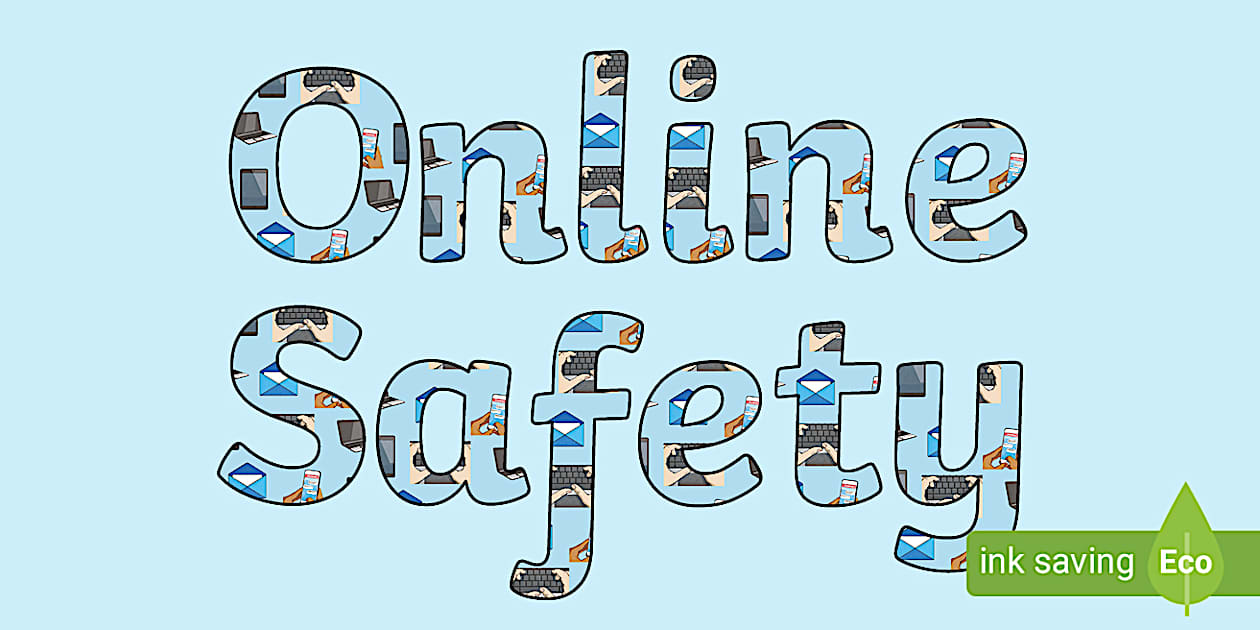 Online Safety Display Lettering (teacher made) - Twinkl