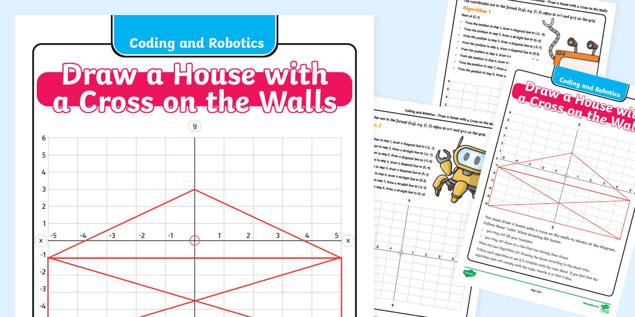 Robotics and Coding – Draw a House (teacher made)