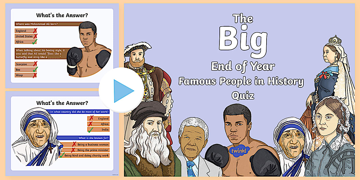 The Big End Year History Quiz | History Quiz for Kids