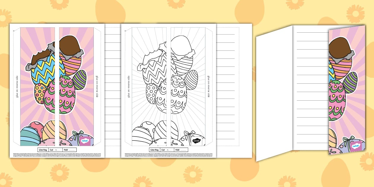 Easter egg folding writing template twinkl teacher made 
