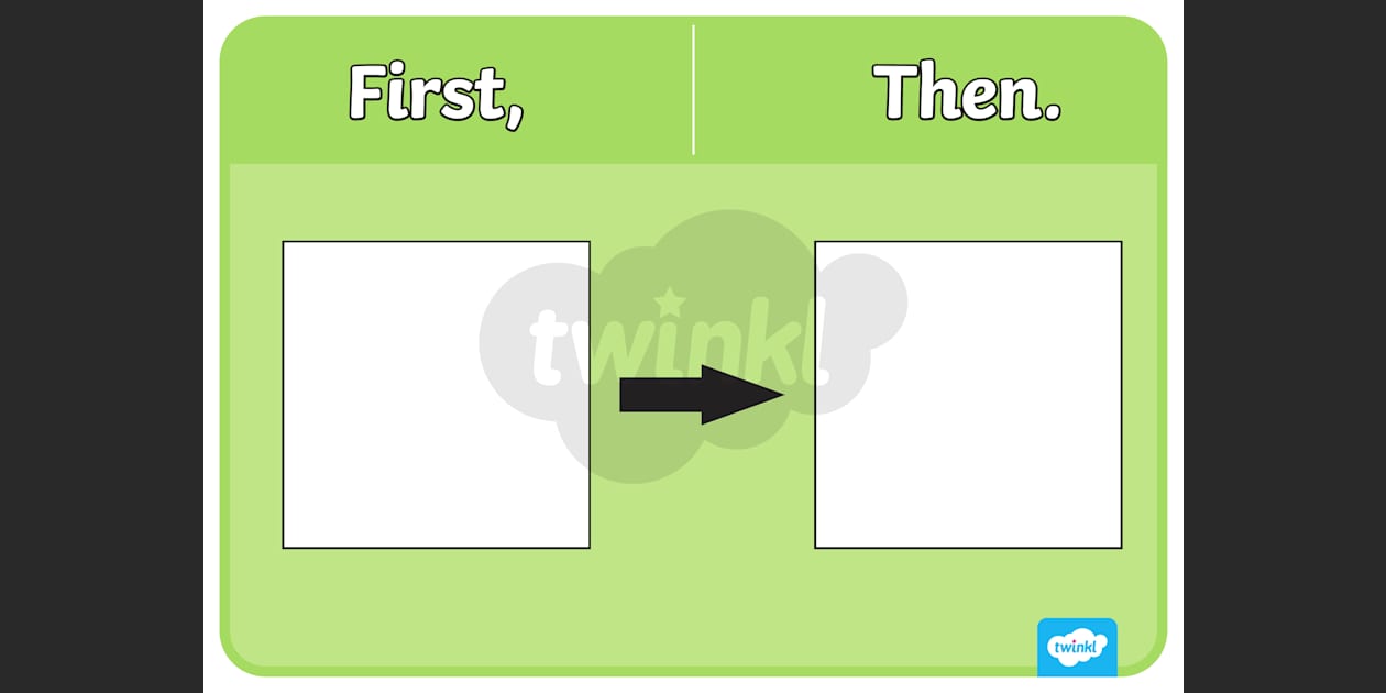 first - then visual schedule strip | twinkl inclusion