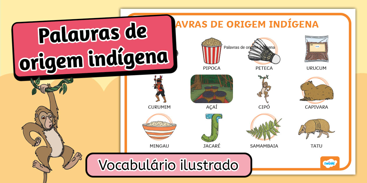 Vocabulário Indígena - Palavras Ilustradas