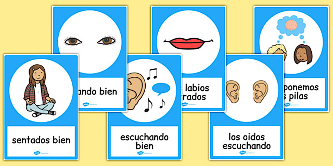 Good Listening Posters Spanish (Hecho por educadores)
