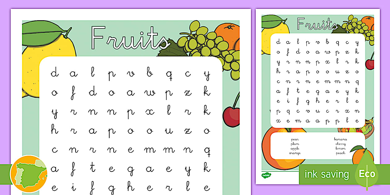 Sopa De Letras En Ingles De Alimentos www.twinkl.kr