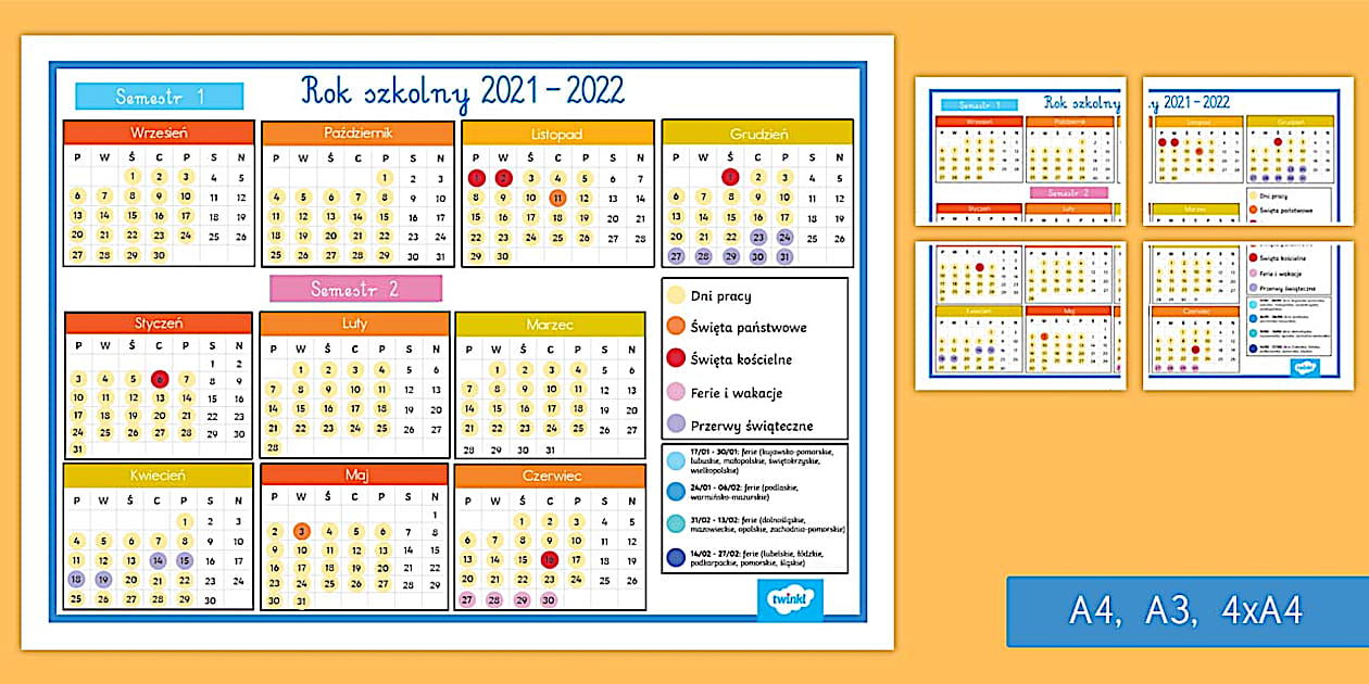 Kalendarz szkolny grudzień 2022