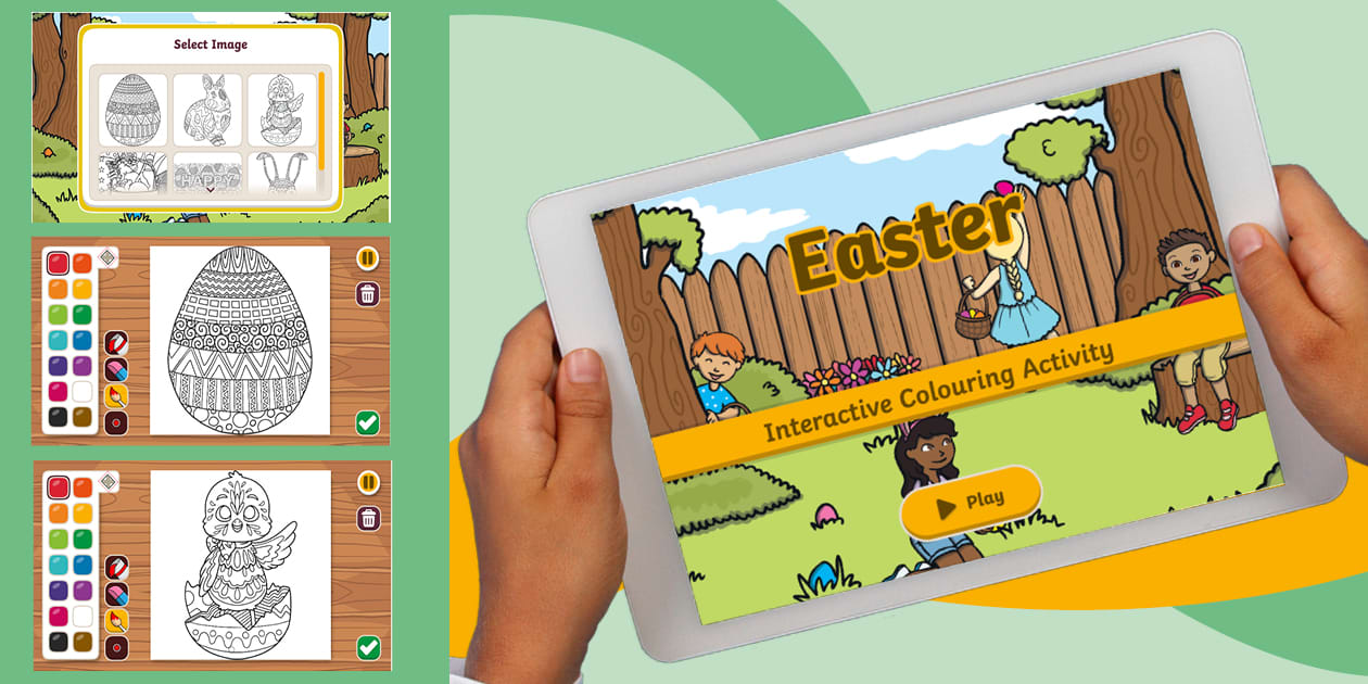 Easter Interactive Colouring Activity
