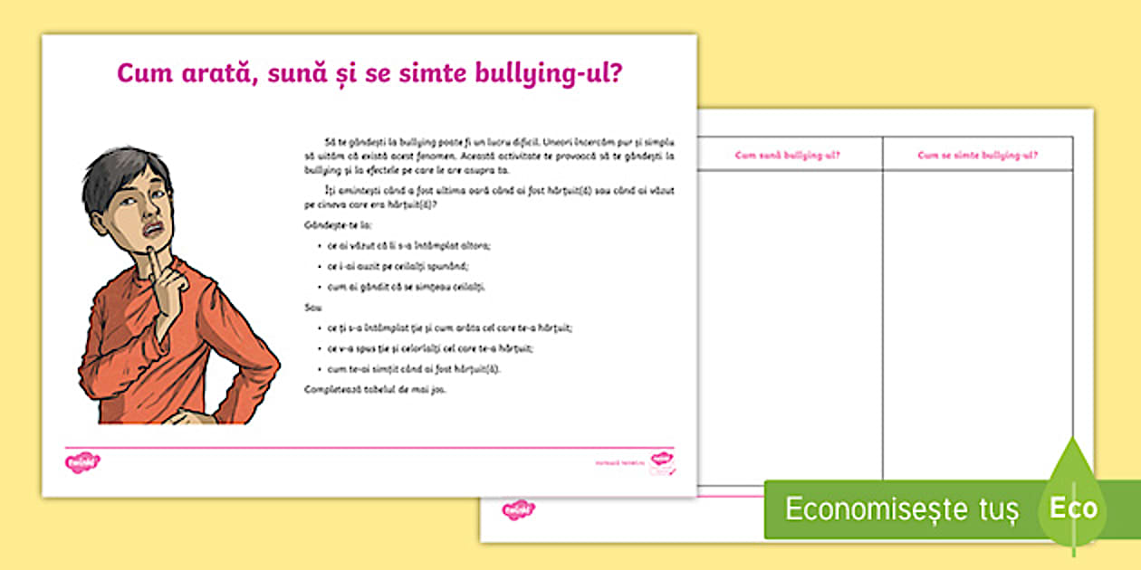 Simte Cum arată, sună și se simte bullying-ul?