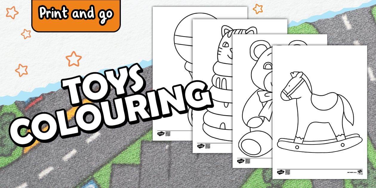 Foundation Phase Life Skills - My First Toys - Colouring Pack (Caps ...