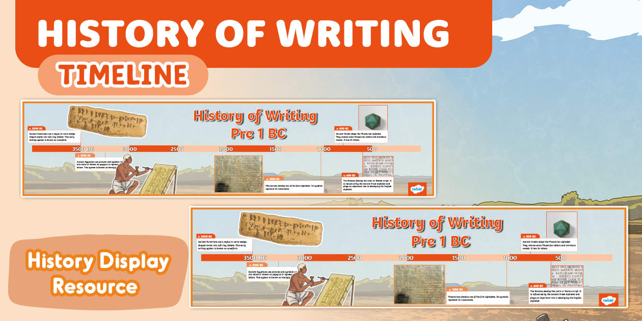 History Of Writing Timeline - KS2