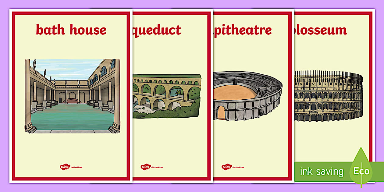 The Romans Display Posters (teacher made) - Twinkl