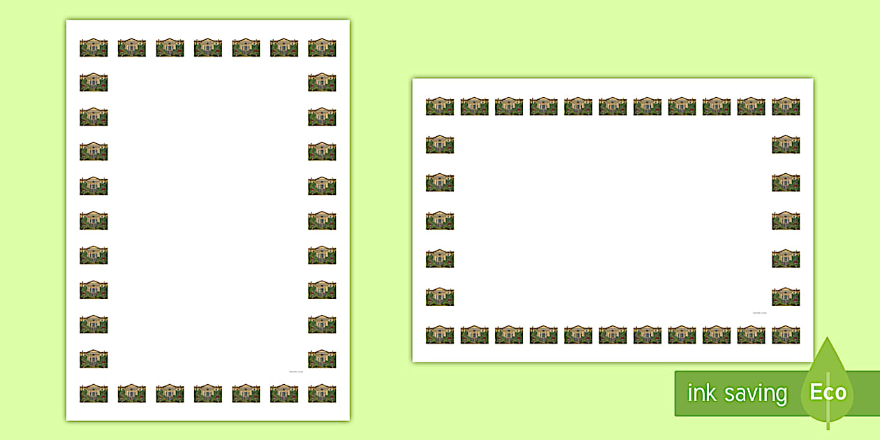 Hillsborough Castle Page Border Pack - NI (teacher made)
