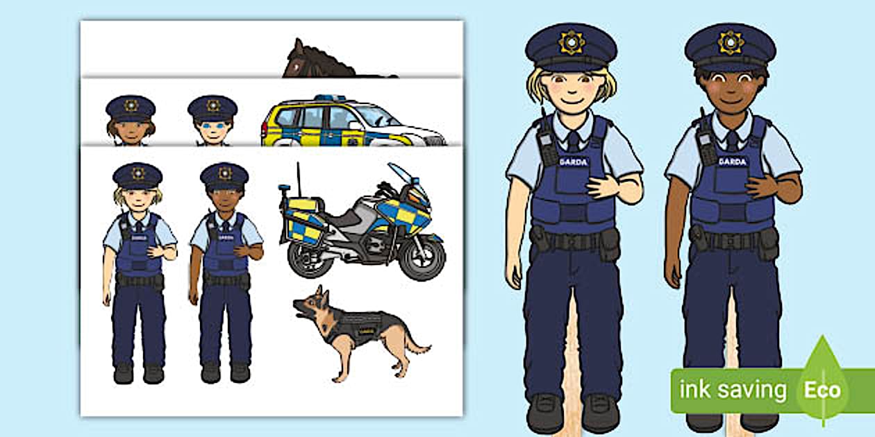 Garda Aistear Stick Puppets