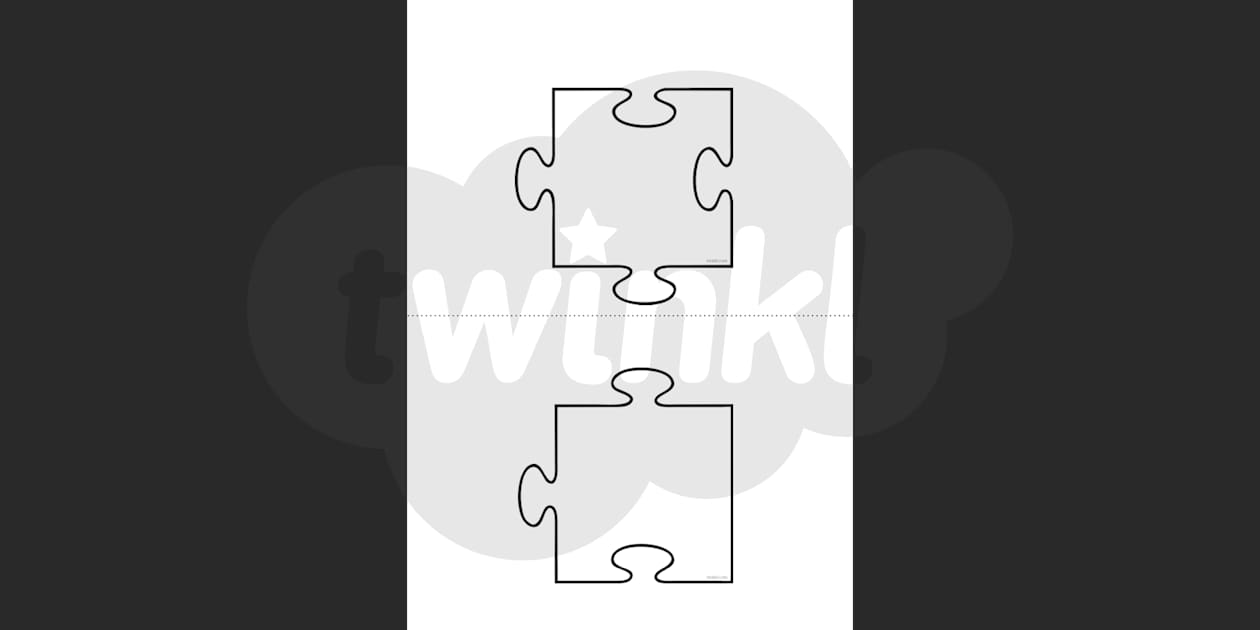 black puzzle piece clipart