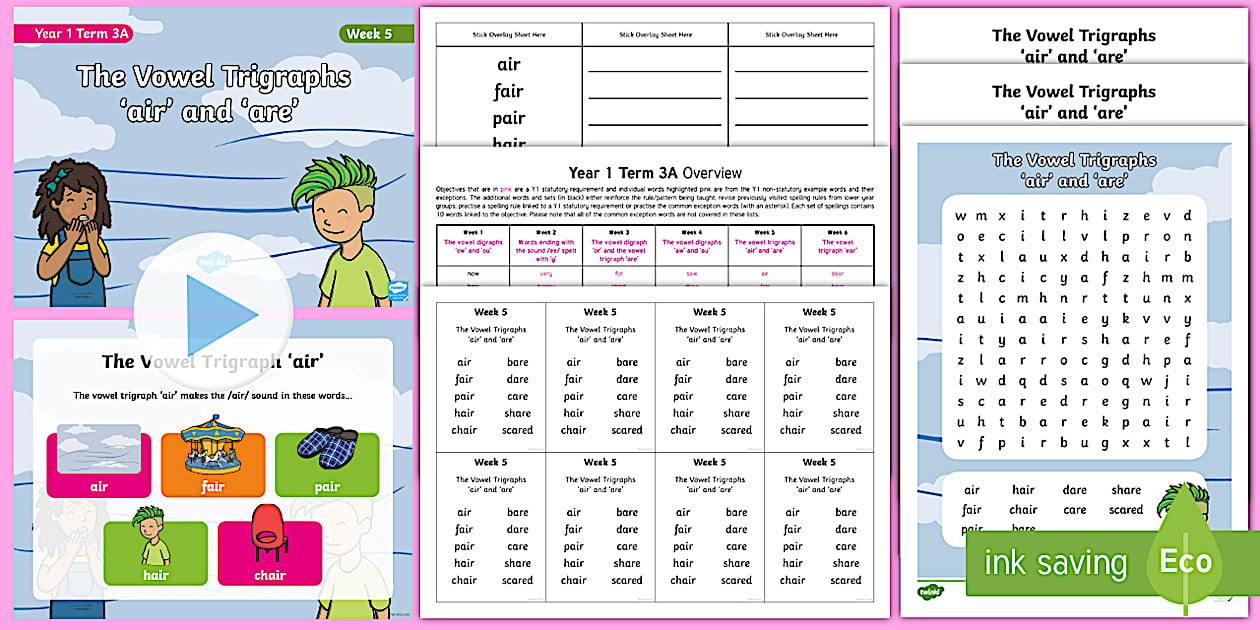 Year 1 Term 3A Week 5 Spelling Pack (teacher made) - Twinkl