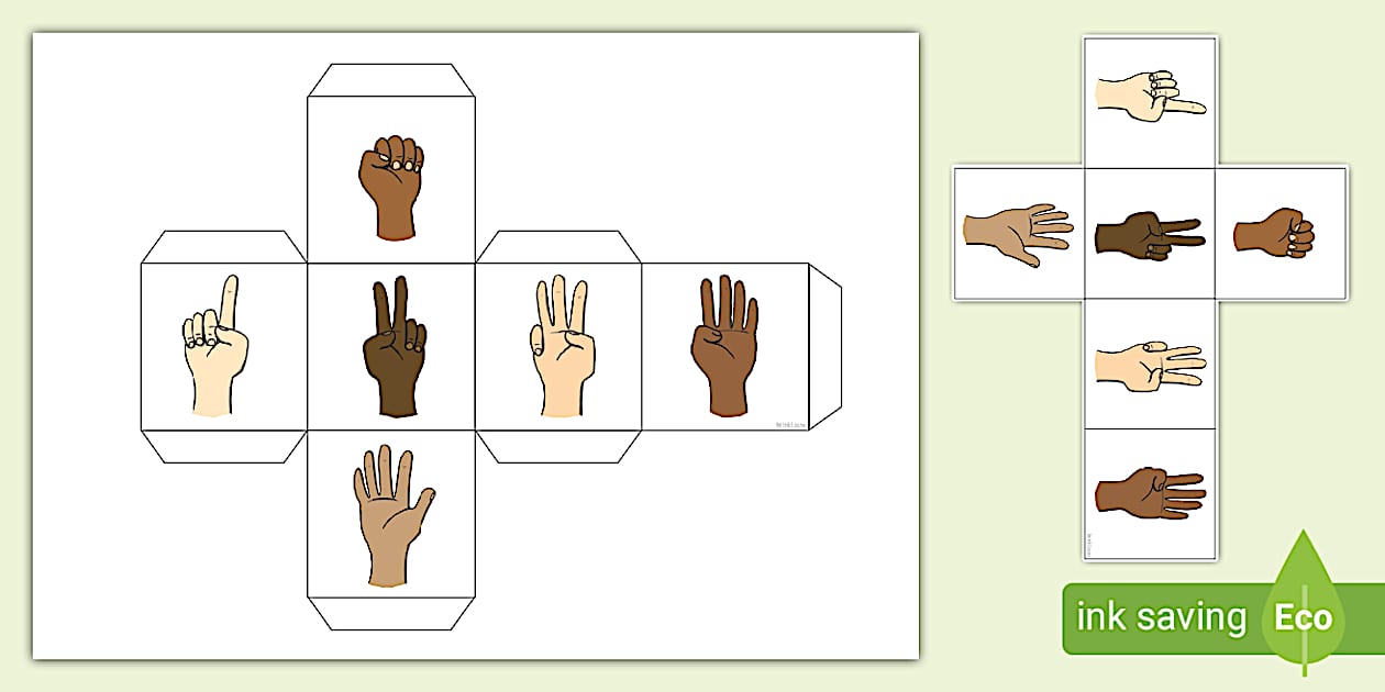 Finger Numbers Riddle 👉 Numbers to 5 on Fingers Dice (l'enseignant a fait)