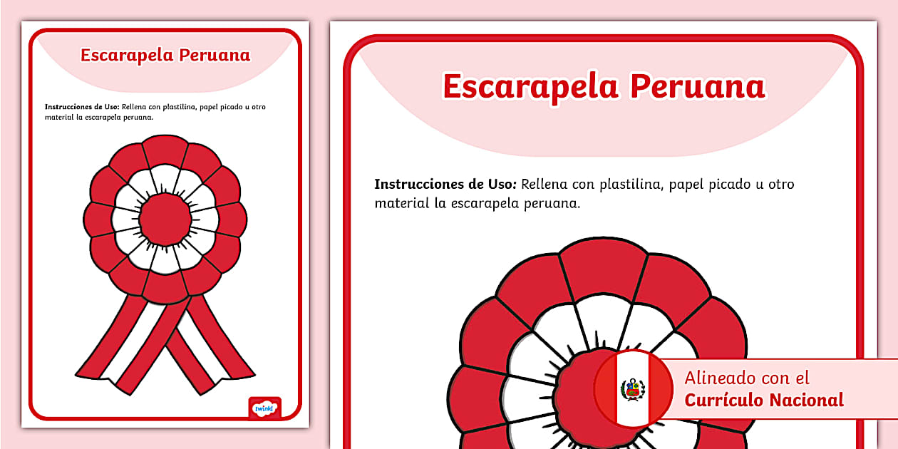 Tapiz de Plastilina: Escarapela peruana | Twinkl Perú