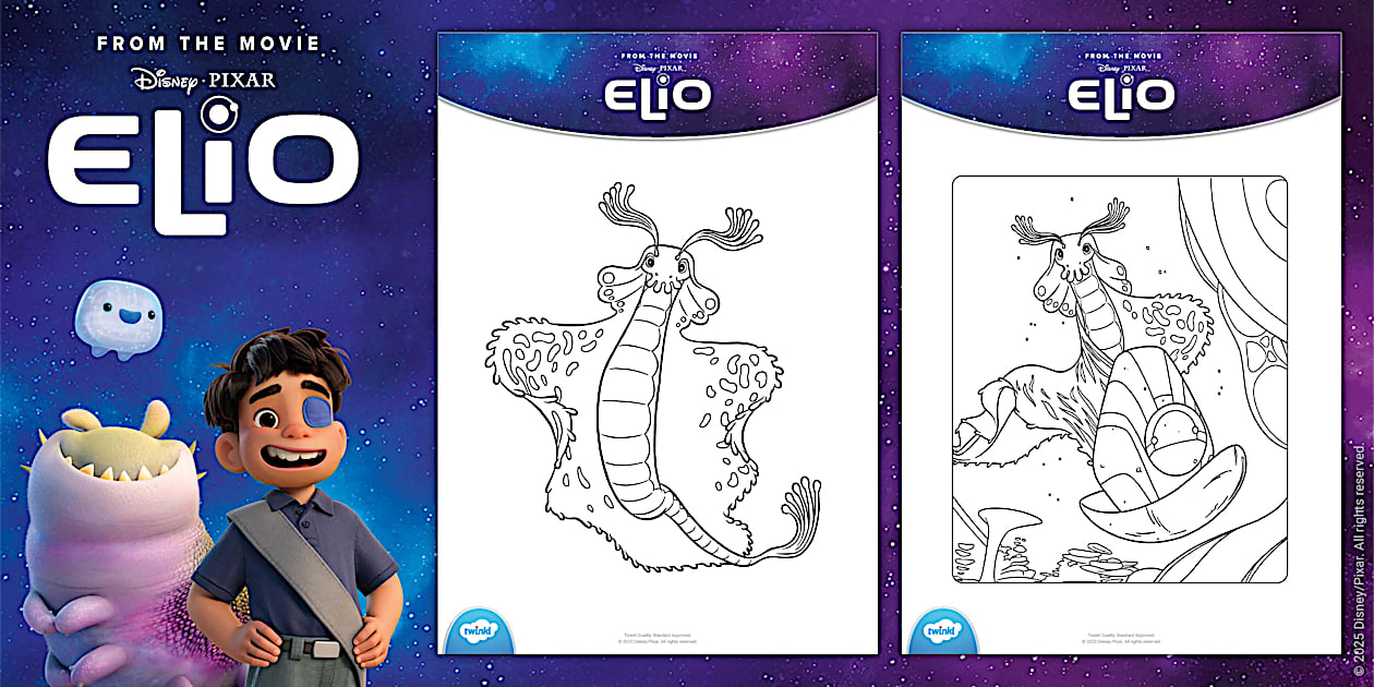 Elio: Ambassador Questa Colouring Pages