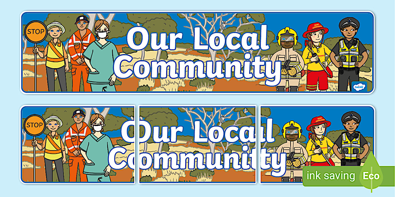 Our Local Community Display Banner | Teaching Resources