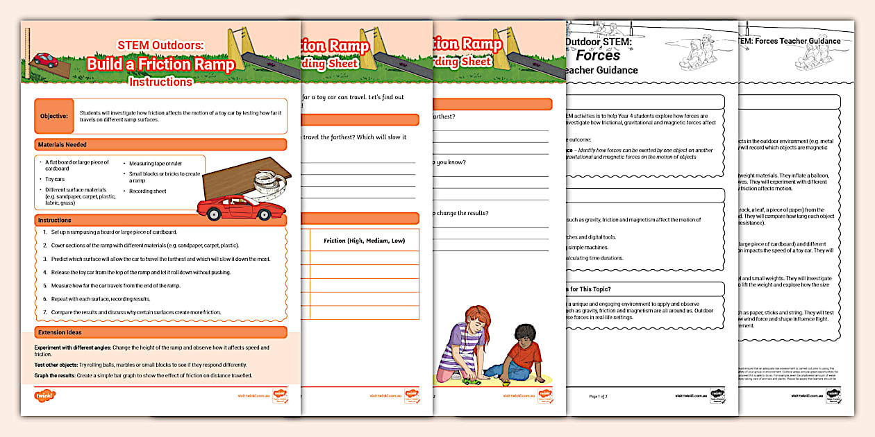 STEM Outdoors: Build a Friction Ramp