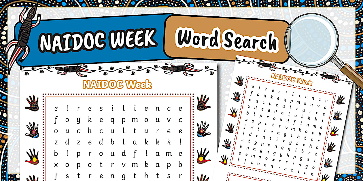 NAIDOC Week Word Search | Teacher-Made | Year 3-6