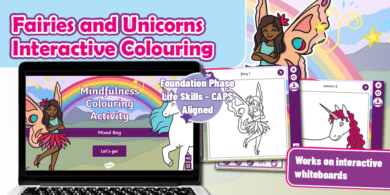 * NEW * Foundation Phase Life Skills - Fairy and Unicorn - Interactive