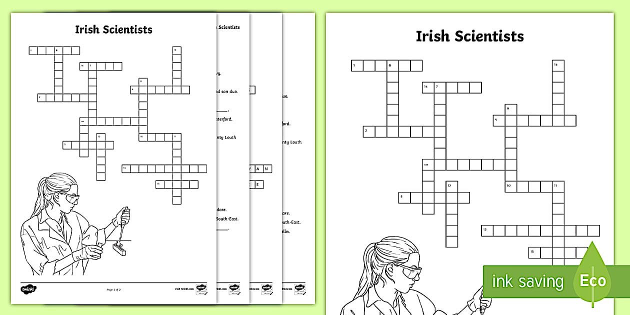 Irish Scientists Crossword
