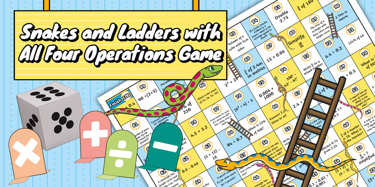 Year 6 Snakes And Ladders Maths Game Year 6 Snakes And Ladders Maths Game