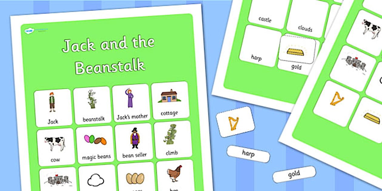 Jack and the Beanstalk Vocabulary Mat Poster - Twinkl