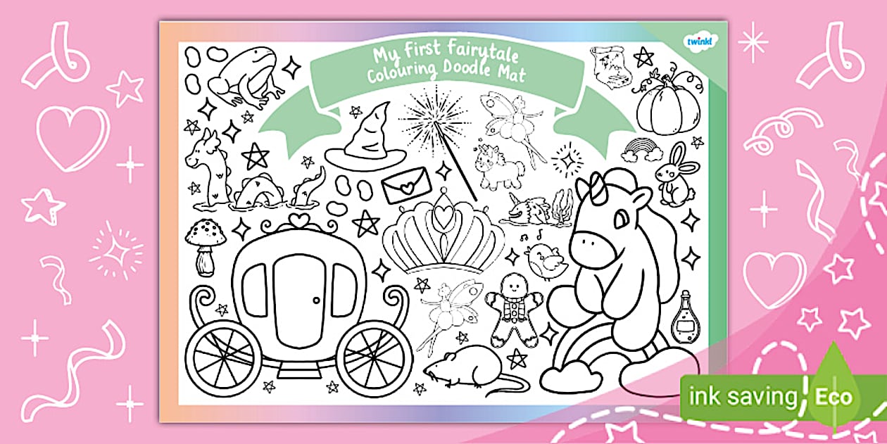 My First Fairytale Doodle Mat (teacher made) - Twinkl
