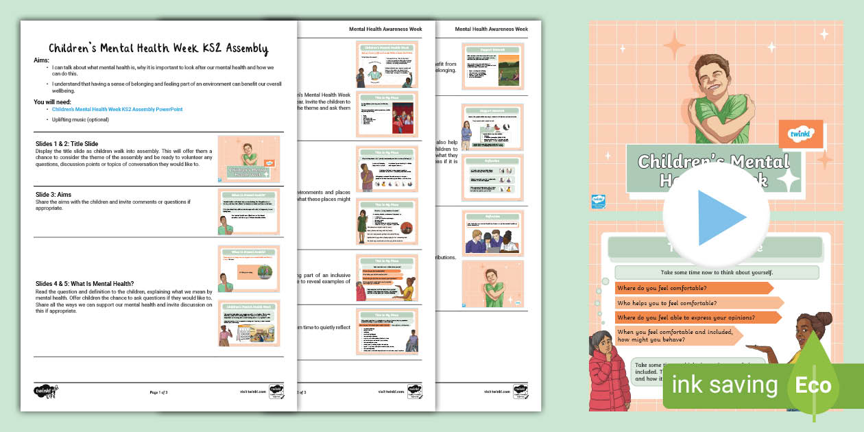 Children's Mental Health Week KS2 Assembly Pack