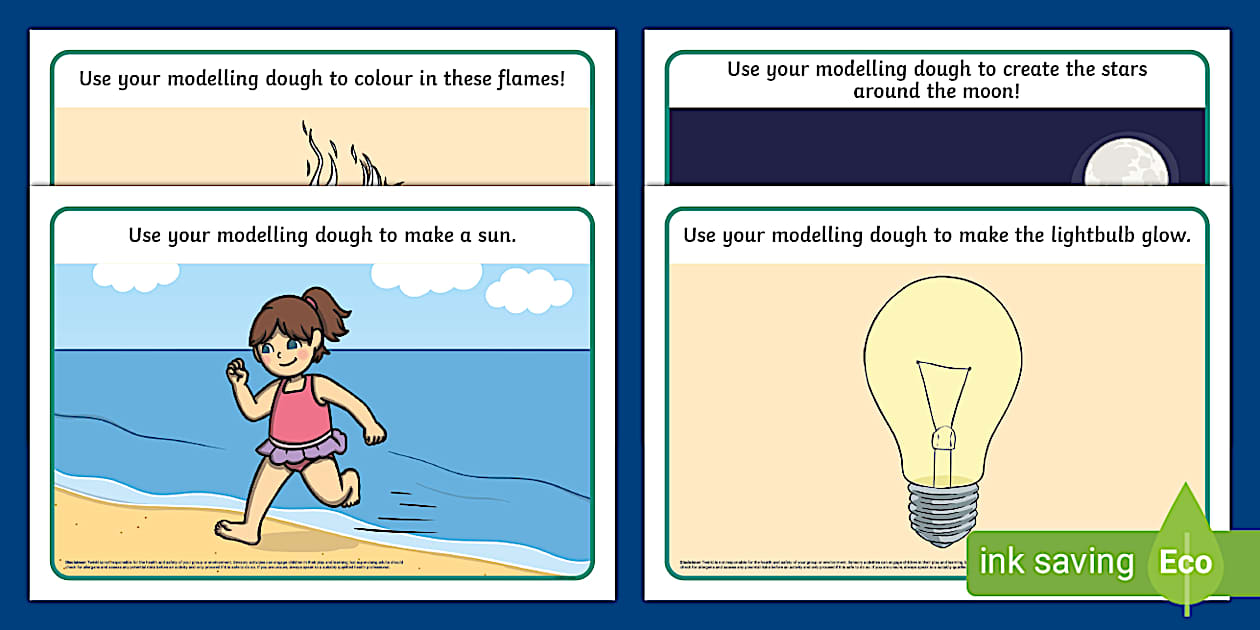 Light and Dark Modelling Dough Mats | Twinkl (teacher made)