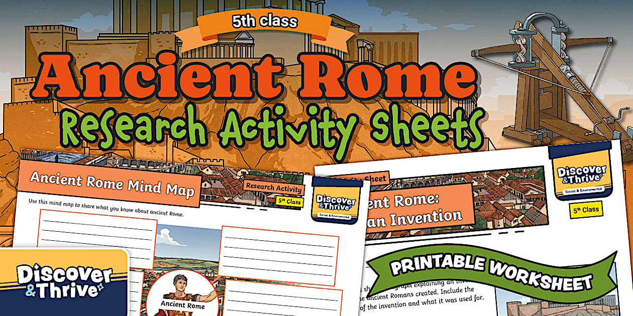 Ancient Rome Research Activity 5th and 6th Class