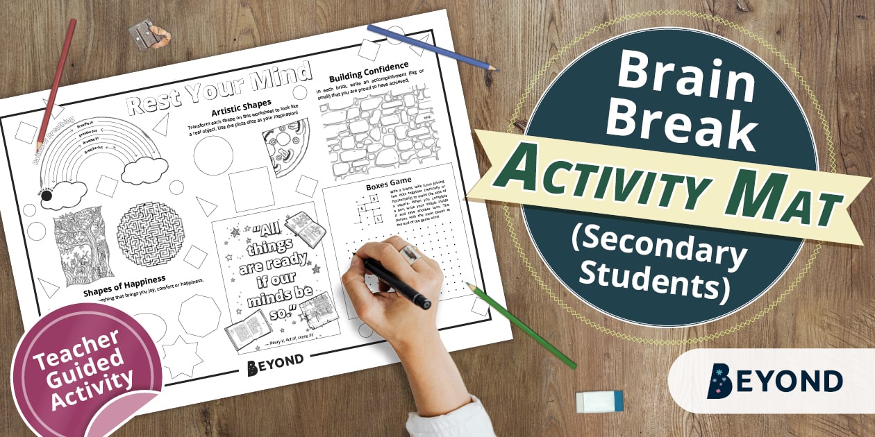 Brain Break Activity Mat (Secondary Students)