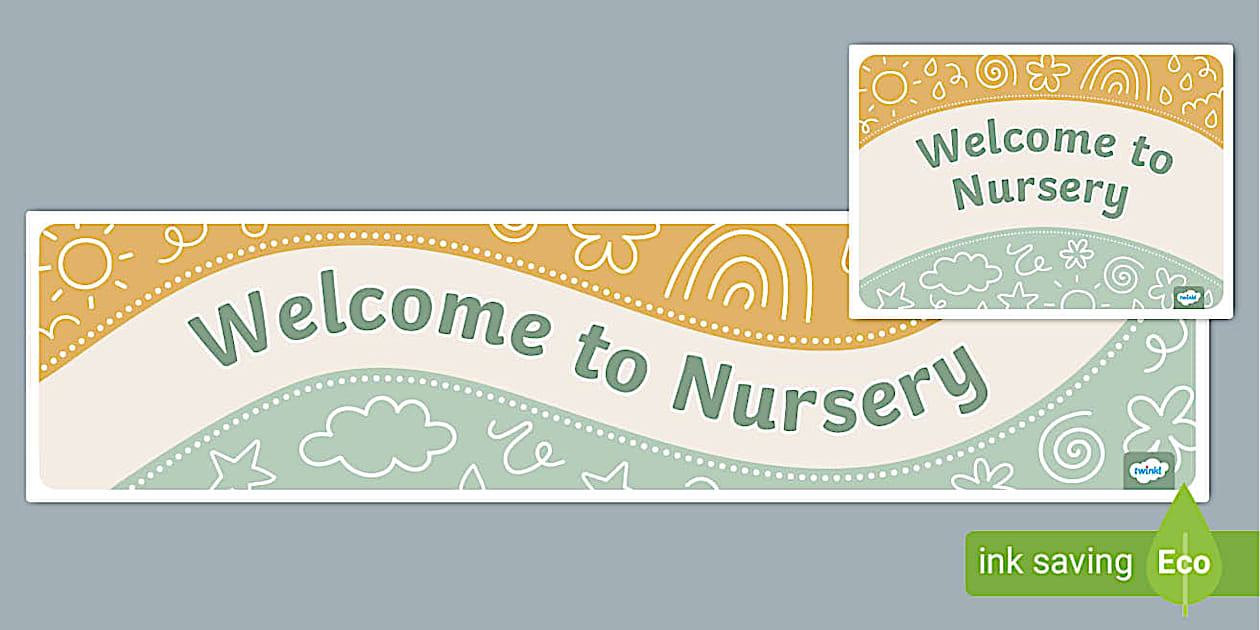 Nursery Display Banner and Poster Pack | Starting Nursery