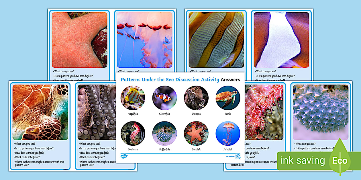 Patterns Under the Sea Discussion Activity (teacher made)