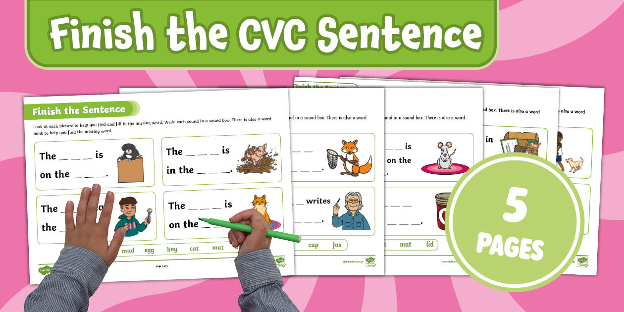 Finish the CVC Sentence