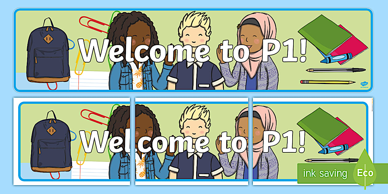 Welcome to P1 Display Banner - Twinkl