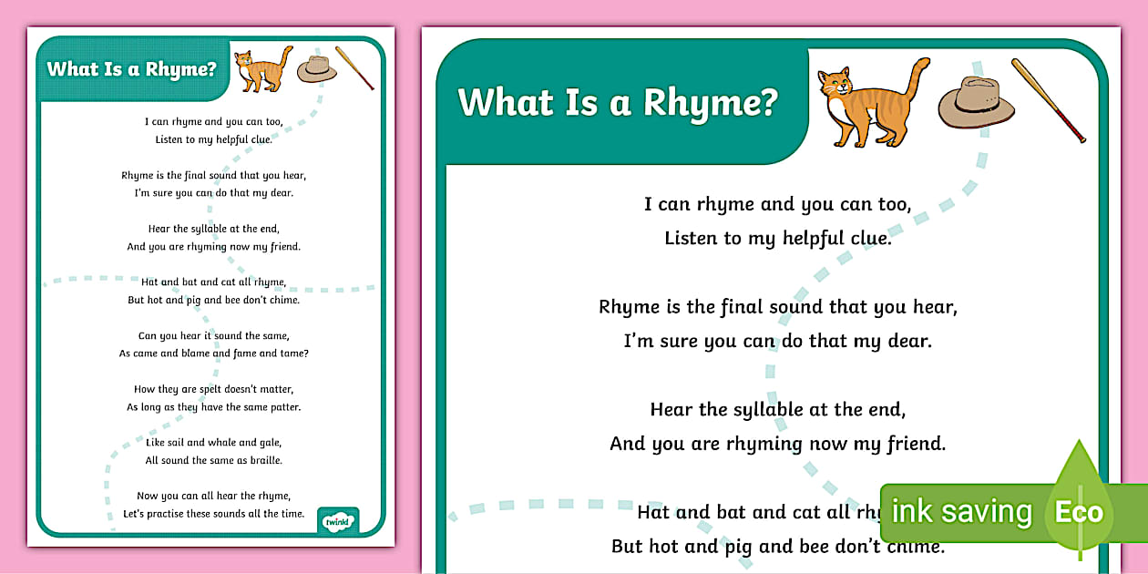 What is a Rhyme Poem (teacher made) - Twinkl