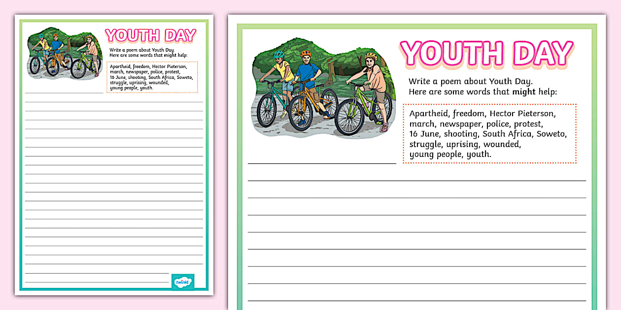 Youth Day Poems for Grade 4 (Teacher-Made) - Twinkl