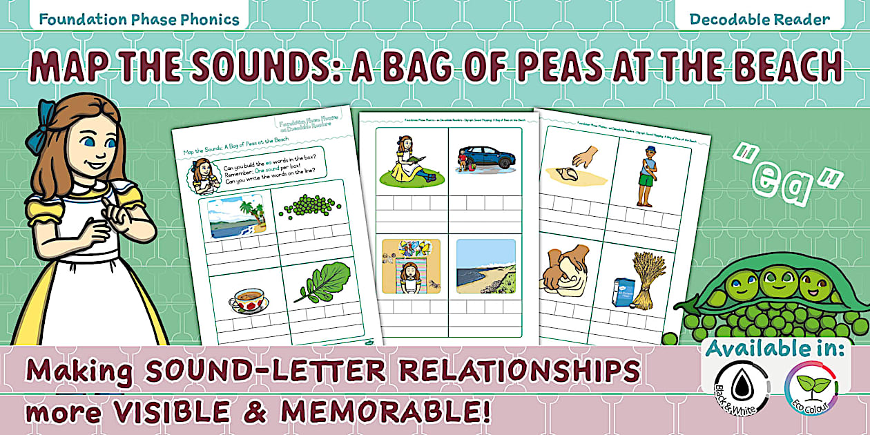 FP Phonics - ea Decodable Readers - Map the Sounds (CAPS)
