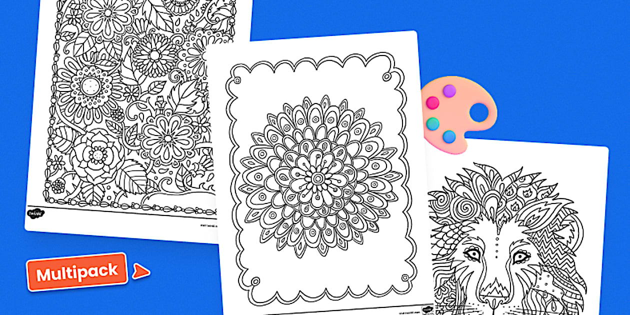 FREE Mindfulness Coloring Sheets Pack