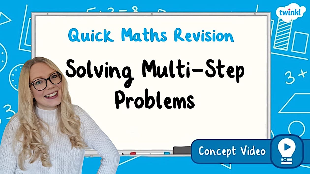 👉 Solving Multi-Step Problems (teacher made) - Twinkl