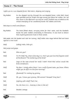Editable Little Red Riding Hood Play Script (from the 'Twist the Text ...