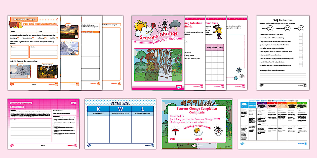 STEM IU Yr 1 Seasons Change Wk 9-10 (Teacher-Made) - Twinkl