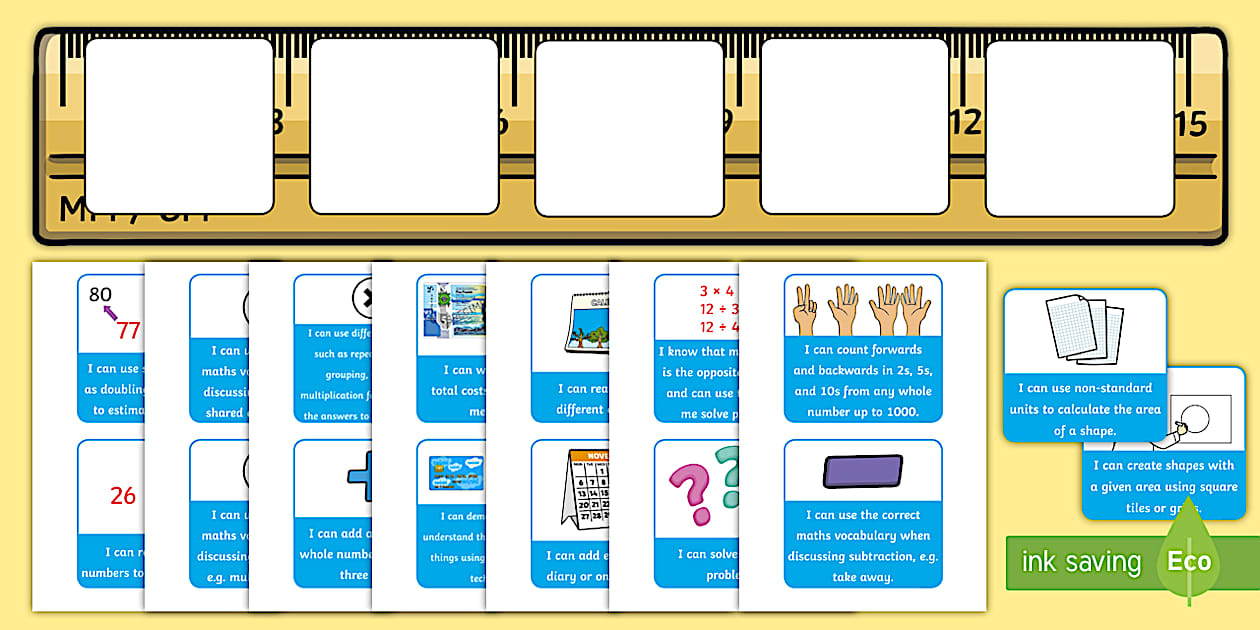 Money Ruler CfE First Level Number, Money and Measure Ruler Display Target Cards