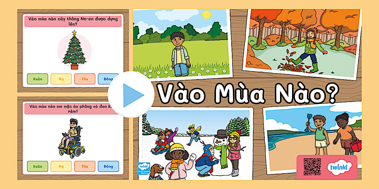 Powerpoint Đố Vui Về Mùa - Dành Cho Học Sinh Tiểu Học