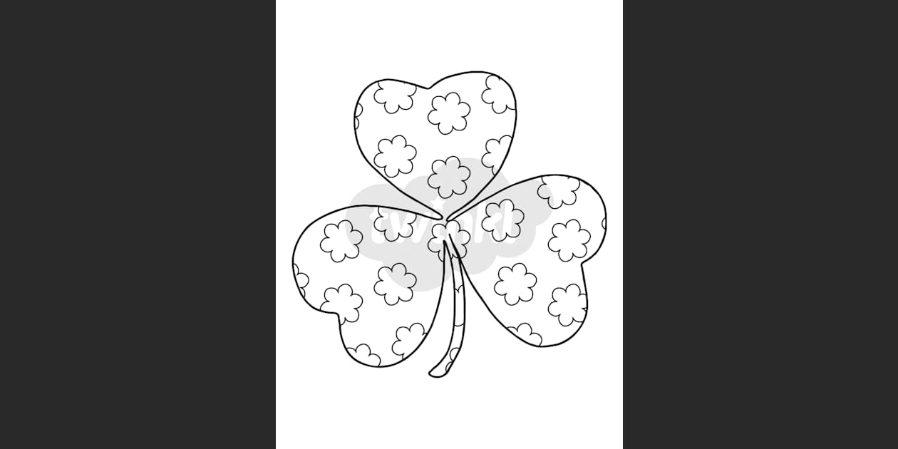 1665539 PAGE1 shamrock coloring sheets | st. patrick's day | twinkl usa