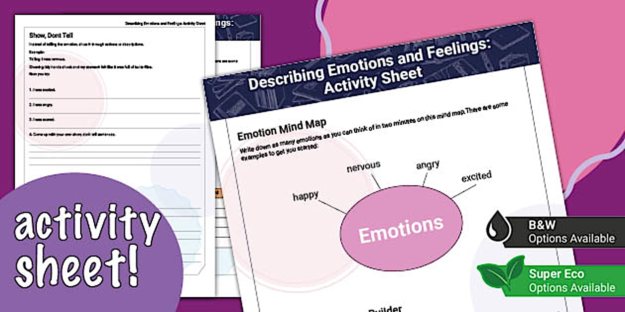 Describing Emotions and Feelings: Activity Sheet