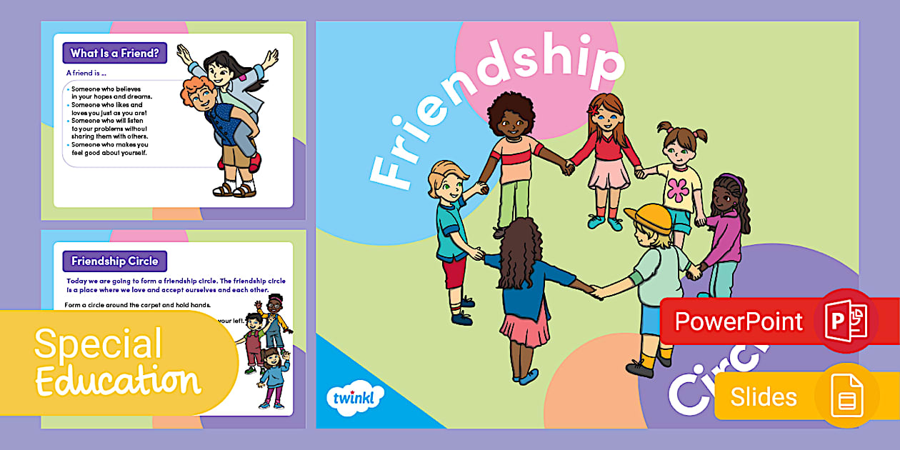 Friendship Circle SEL PowerPoint Google Slides