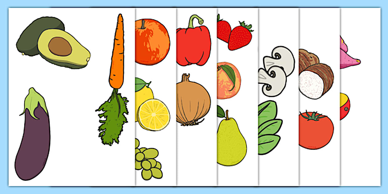 Fruit Template Fruit And Veg Display Cut Outs Twinkl